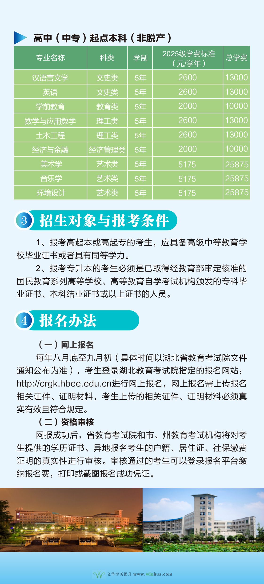 黄冈师范学院2025年成人高等教育招生简章(图4)